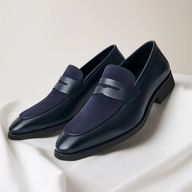 SUEDE PENNY LOAFERS FOR MEN