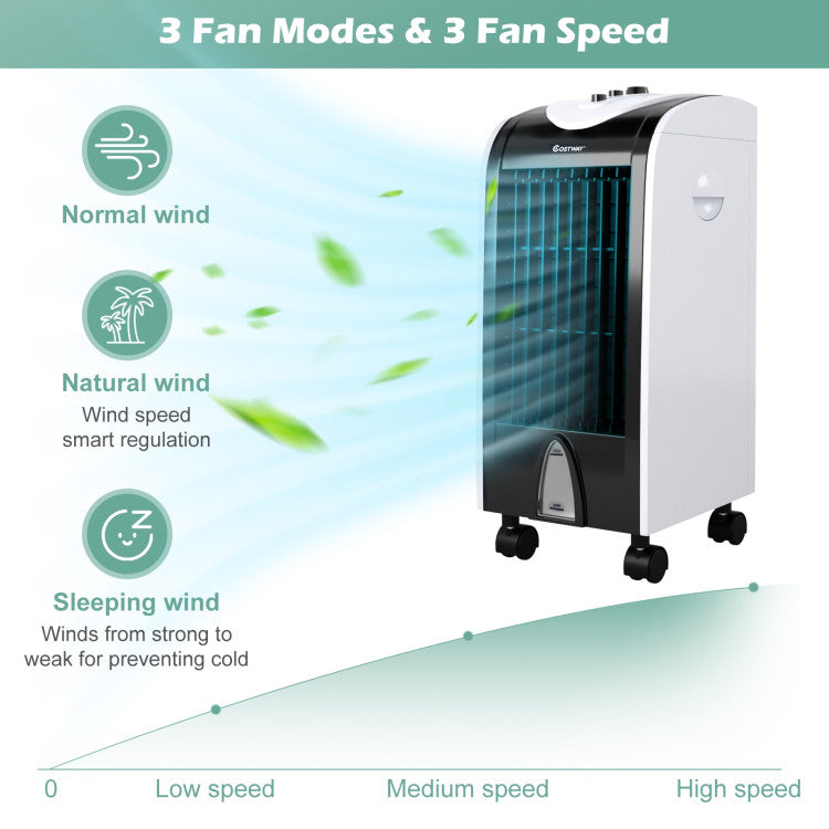 3-in-1 Evaporative Portable Air Cooler - Fan, Humidifier, Dehumidifier