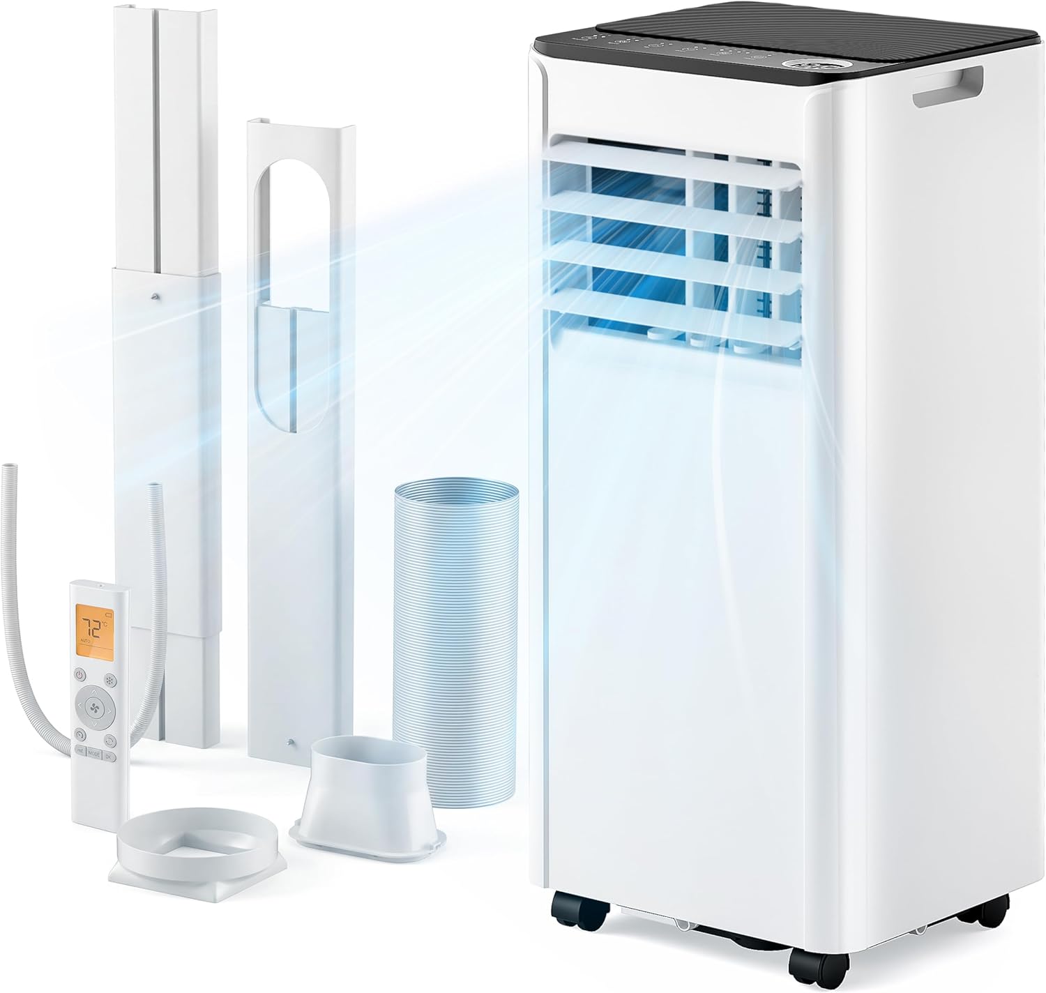 9000 BTU Portable Air Conditioner Dehumidifier Sleep Mode Remote Control