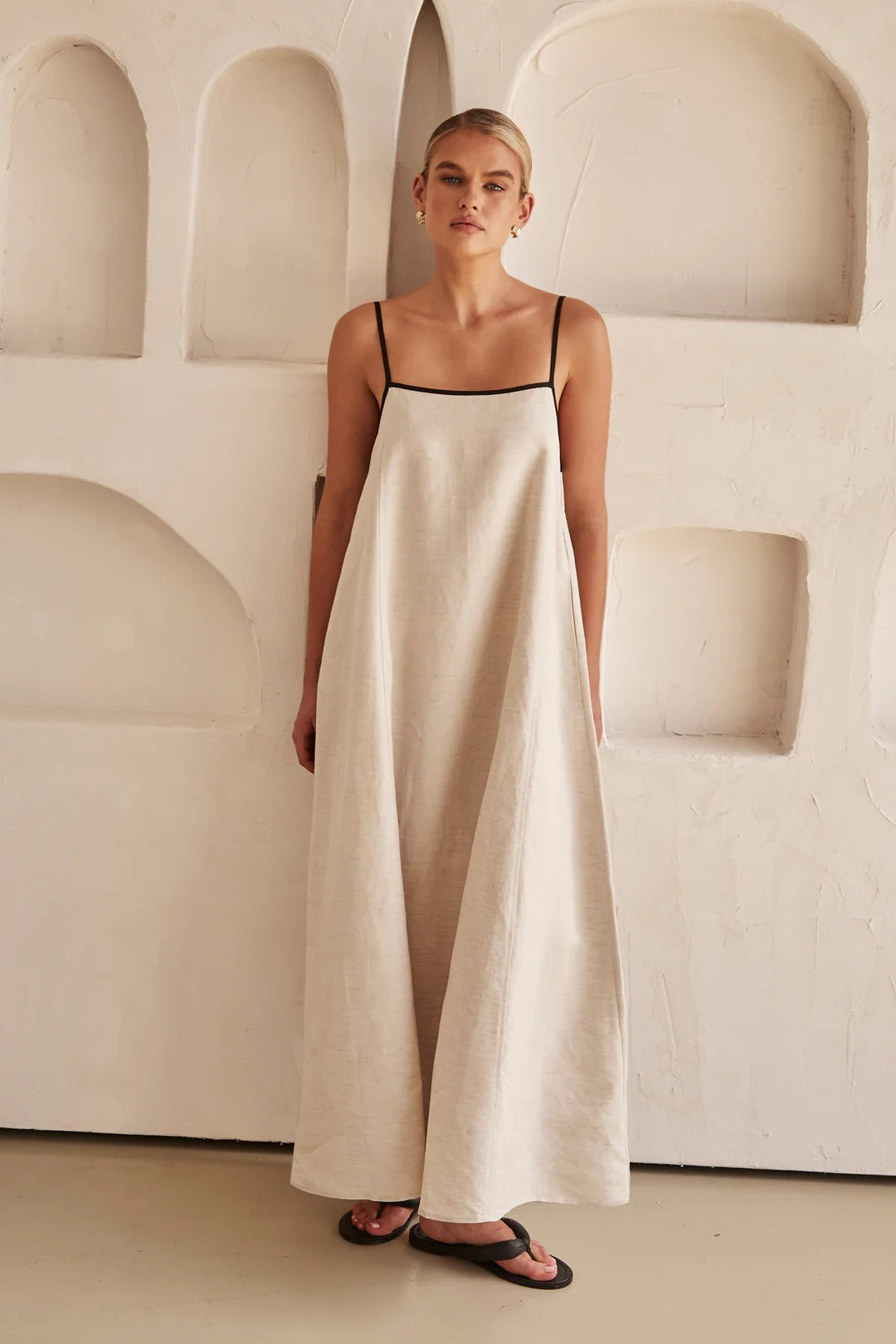 Women's Maxi Spaghetti Strap Dress | Summer Style | Amber Color
