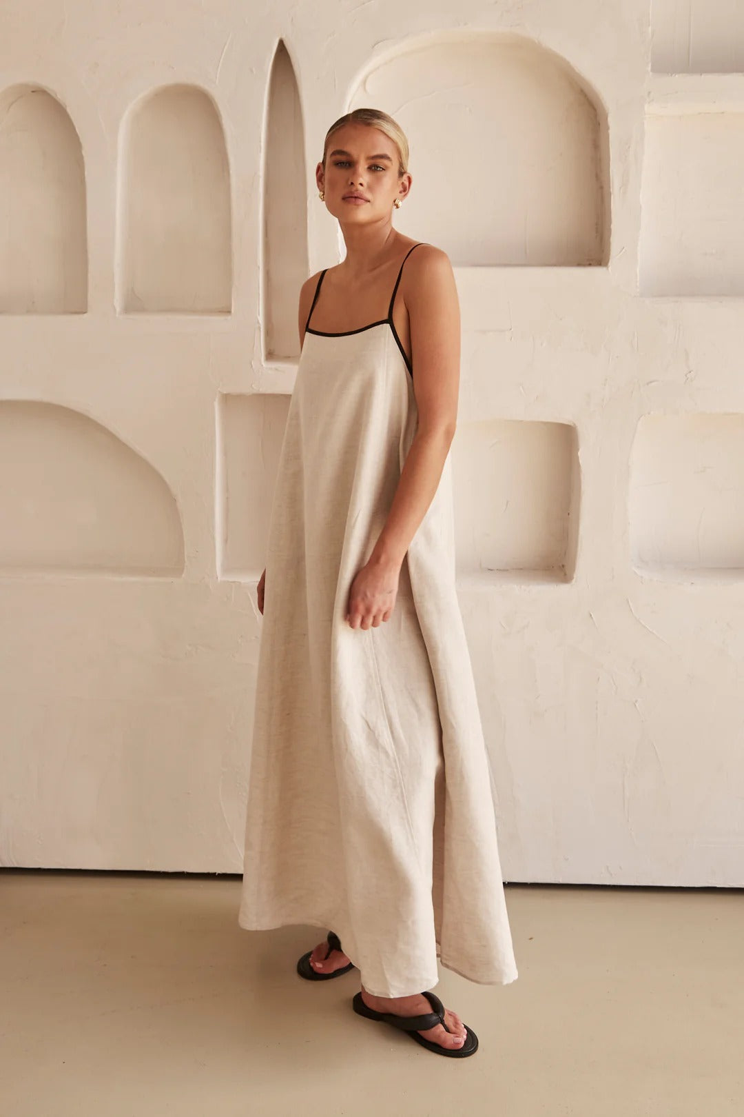 Women's Maxi Spaghetti Strap Dress | Summer Style | Amber Color