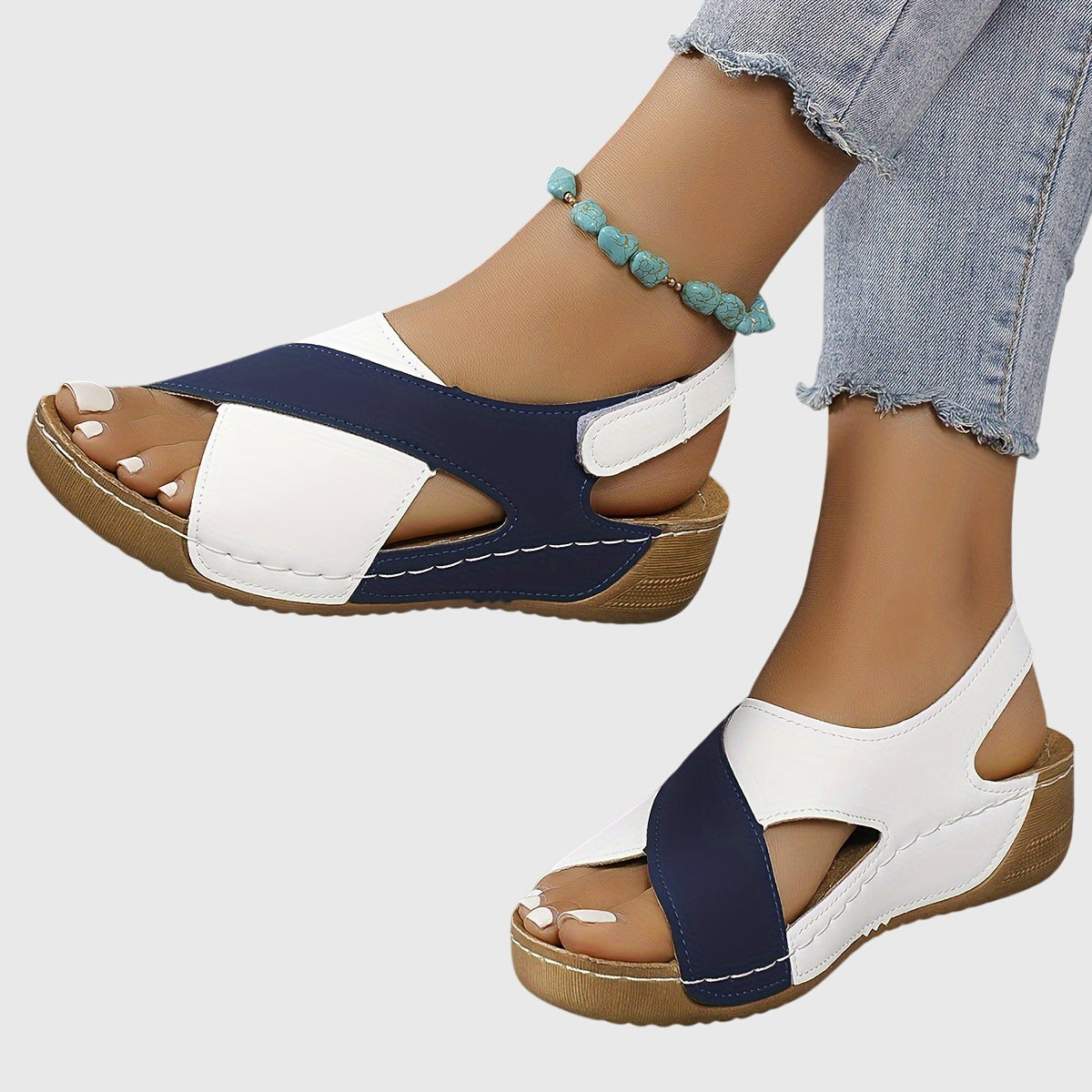 Women's Orthopedic Sandals Adjustable Straps Ergonomic Support Casual Style
