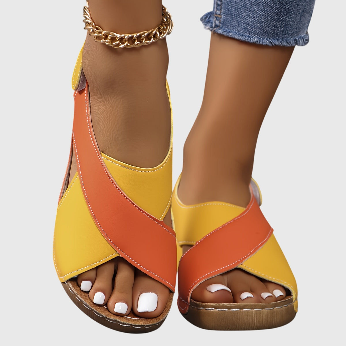 Women's Orthopedic Sandals Adjustable Straps Ergonomic Support Casual Style