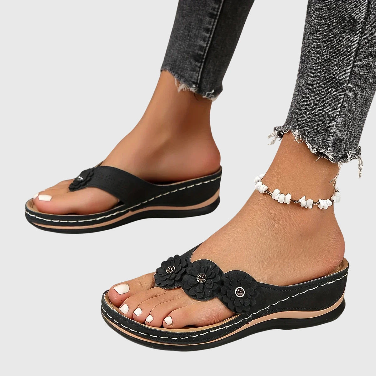 Women's Orthopedic Flip Flops Arch Support Casual Beach Sandals