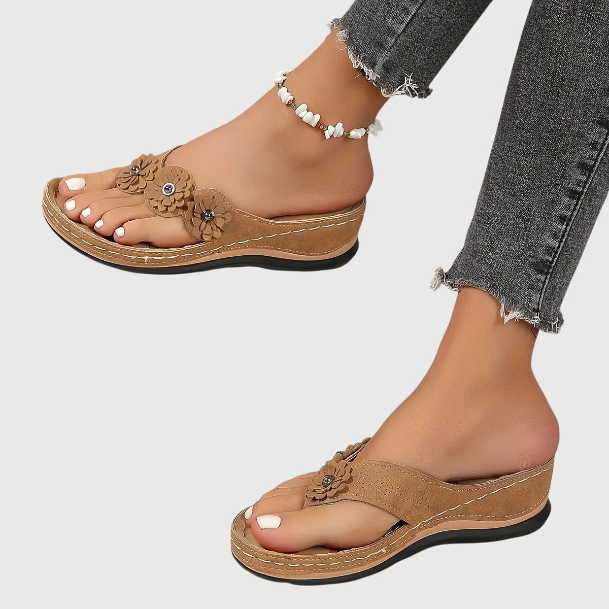 Women's Orthopedic Flip Flops Arch Support Casual Beach Sandals