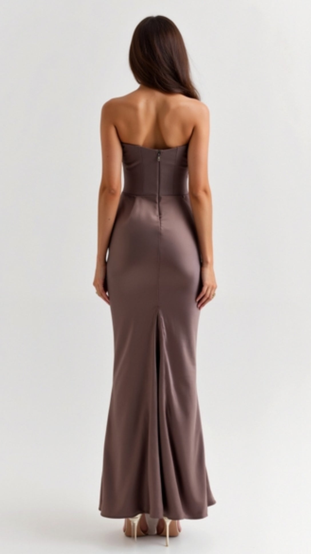 Women's Maxi Dress Strapless Column Style Formal Evening Wear