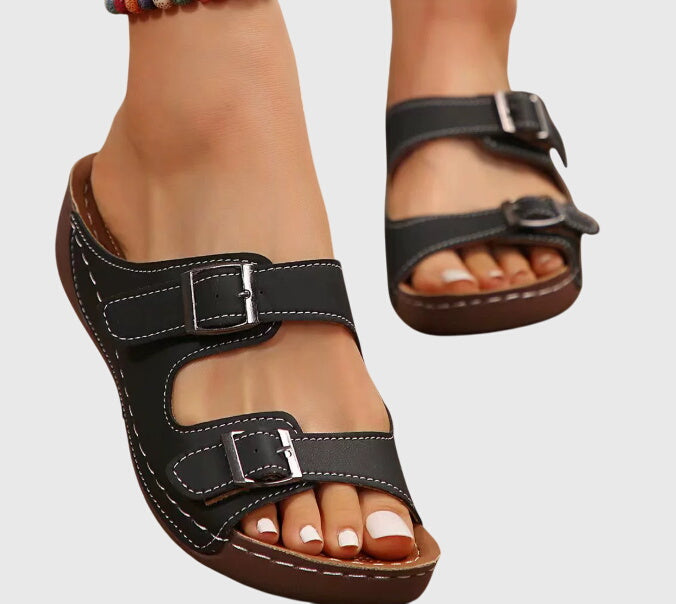 Women's Orthopedic Comfort Sandals | Cushioned | Slip-On | Casual Footwear