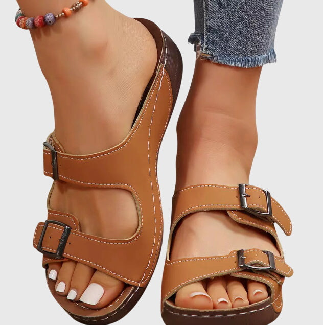 Women's Orthopedic Comfort Sandals | Cushioned | Slip-On | Casual Footwear