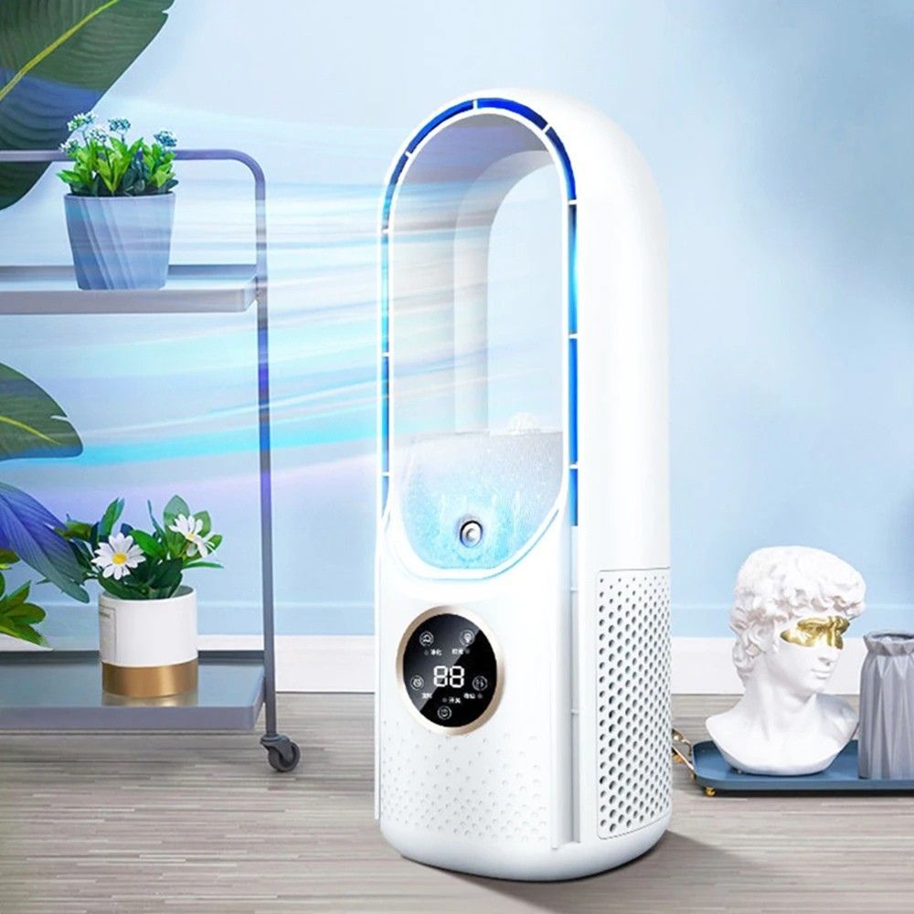 Bladeless Portable Air Conditioner - Compact Cooling Unit with LED Display