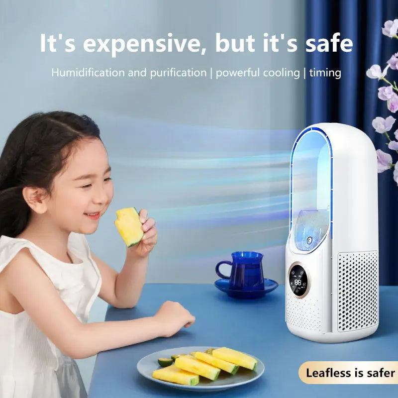 Bladeless Portable Air Conditioner - Compact Cooling Unit with LED Display