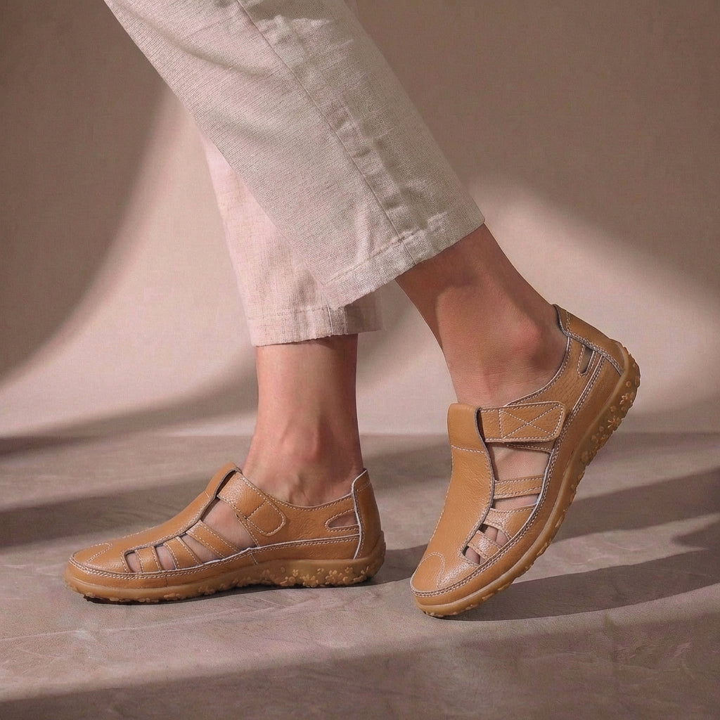 Women's Orthopedic Sandals Adjustable Strap Closed Toe Casual Footwear