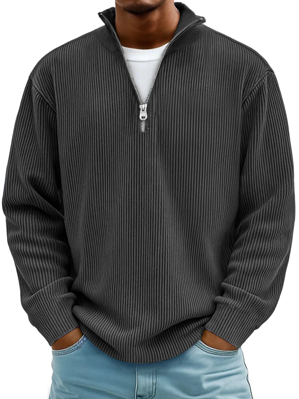TRENDY ZIP SWEATER