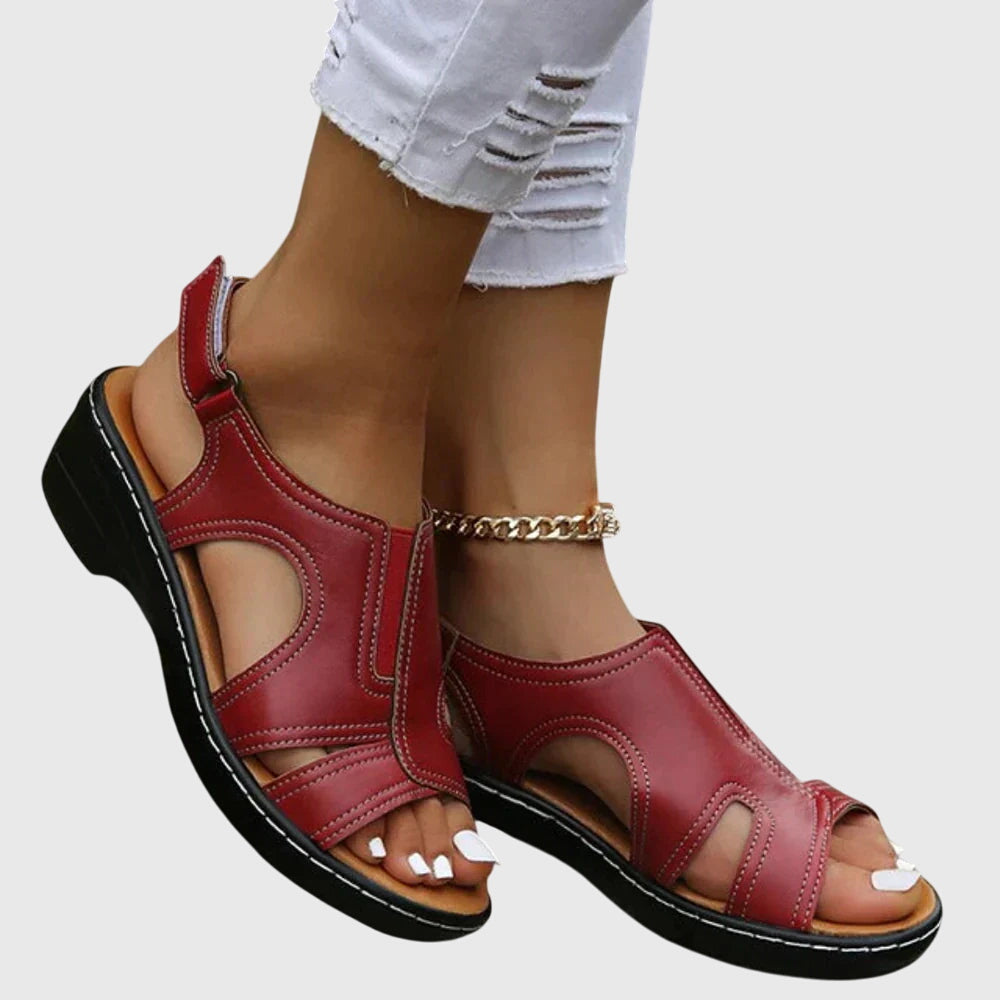 Women's Orthopedic Sandals Adjustable Straps Gel-Infused Sole Casual Footwear