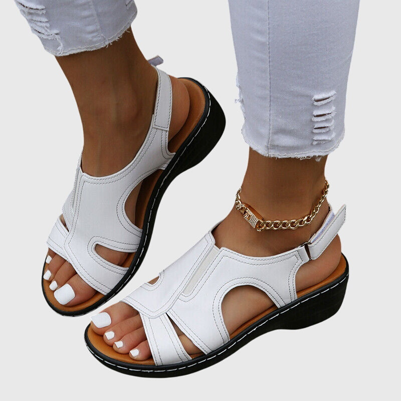 Women's Orthopedic Sandals Adjustable Straps Gel-Infused Sole Casual Footwear