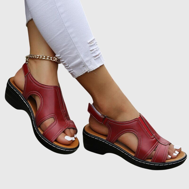 Women's Orthopedic Sandals Adjustable Straps Gel-Infused Sole Casual Footwear