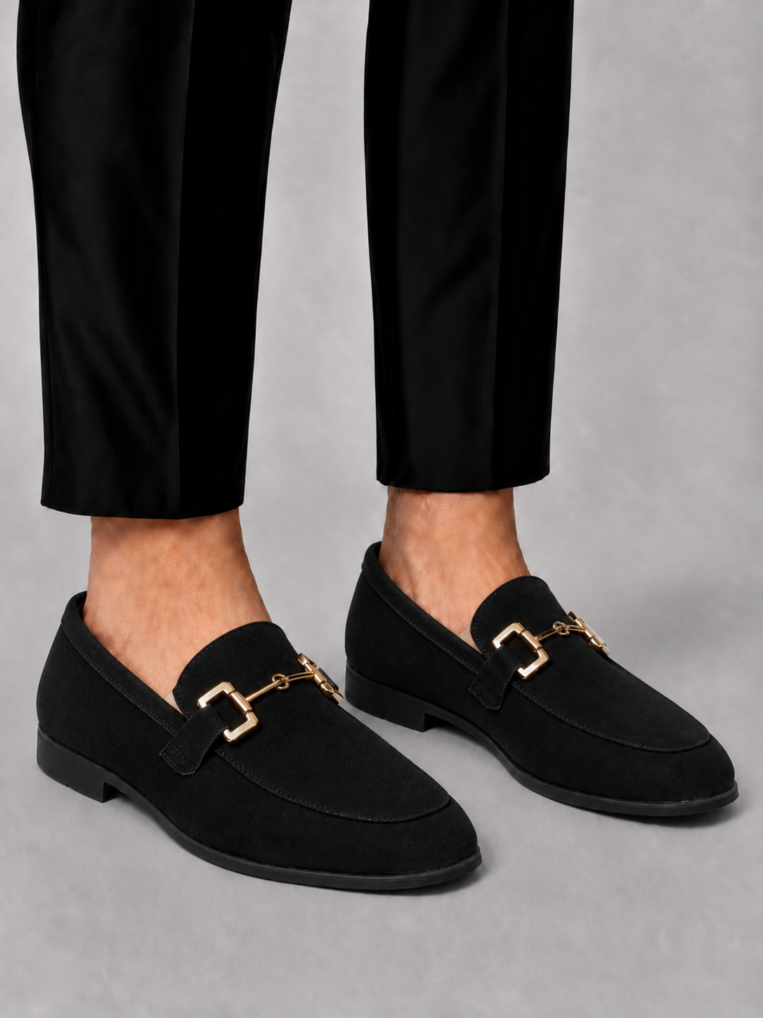 HARRINGTON OXFORD | SUEDE LOAFERS WITH METAL DETAIL FOR MEN