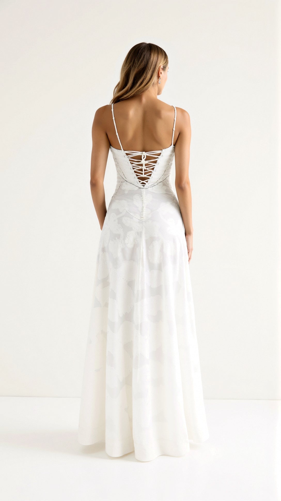 Women's Slip Maxi Dress V-Neck Elegant Neckline Casual