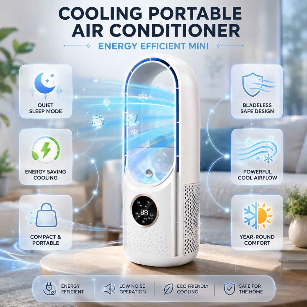 Portable Mini Air Conditioner Energy Efficient Cooling Unit