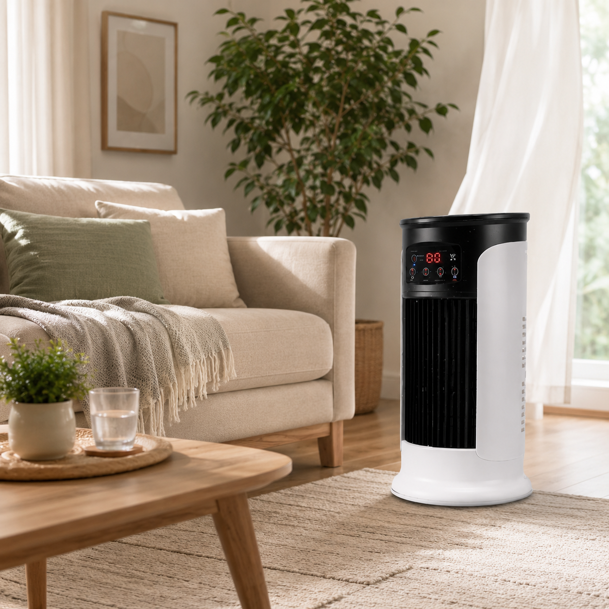 Portable Air Conditioner Compact Evaporative Cooling Energy Efficient