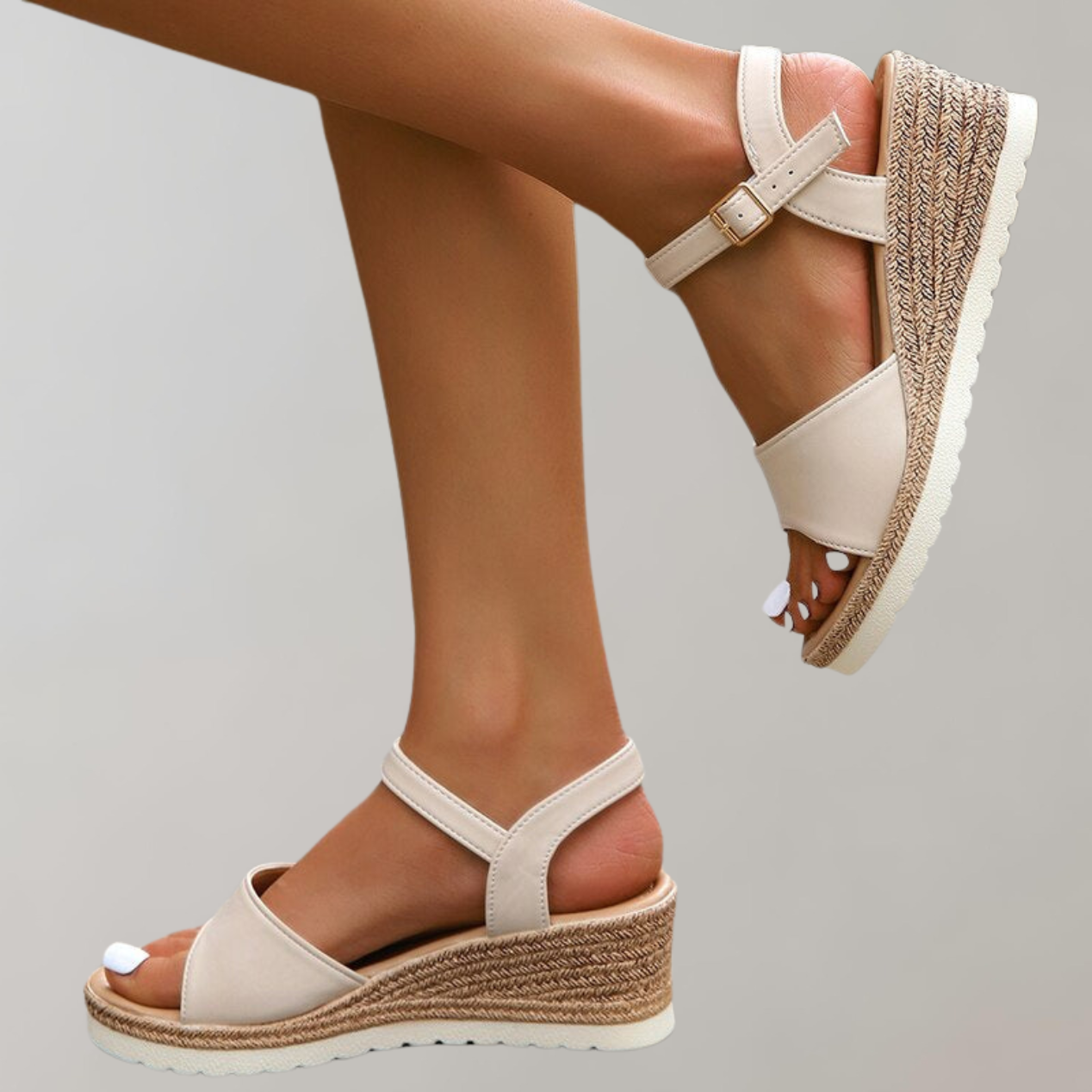 Women's Wedge Sandals Orthopaedic Adjustable Straps Casual Footwear