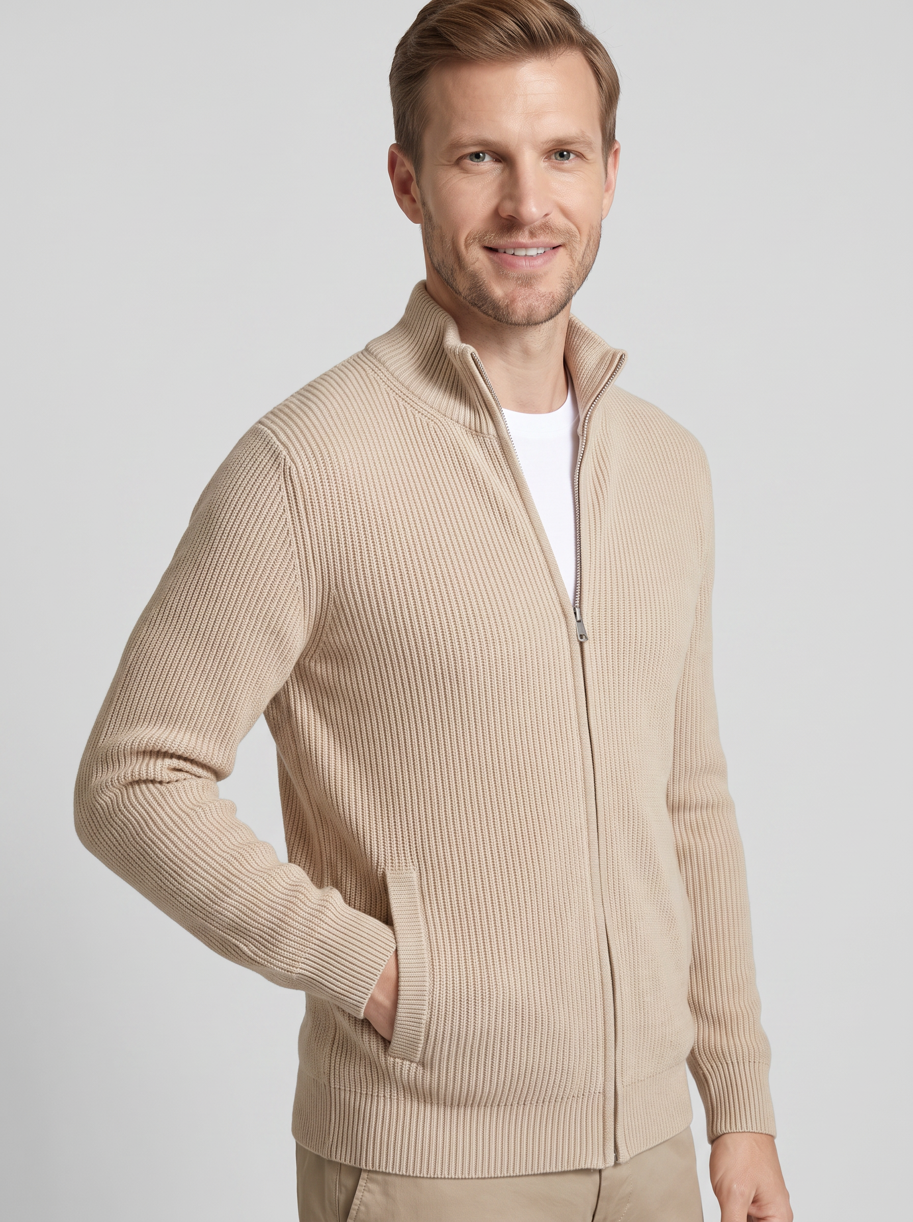 Beige|three-quarter