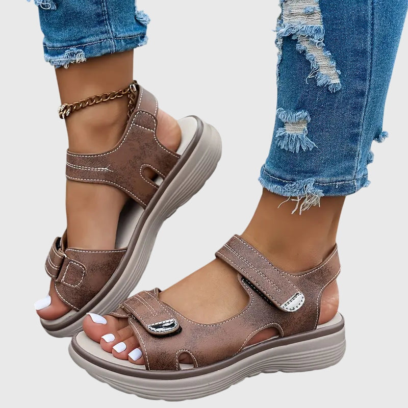 Women's Orthopedic Sandals Cushioned Soles Wide Toe Box Non-Slip Casual