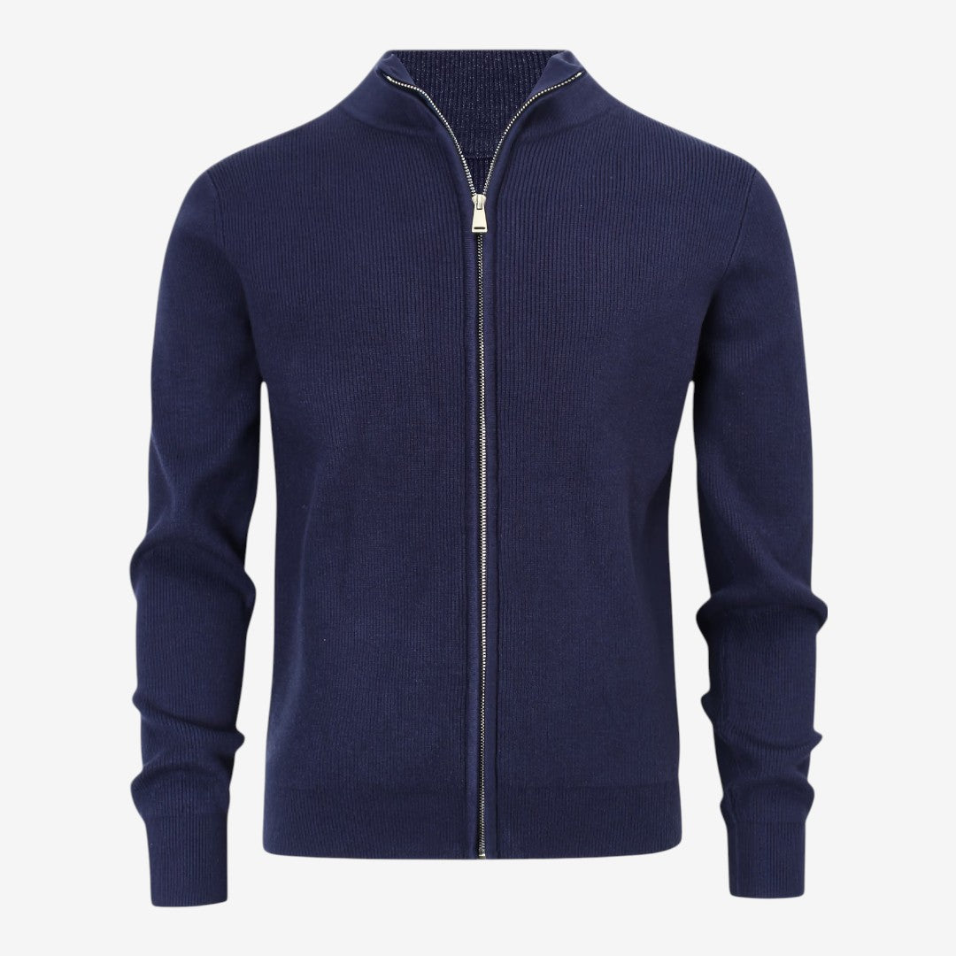Jorvalore | Men's Luxury Full Zip Knit Cardigan for Winter