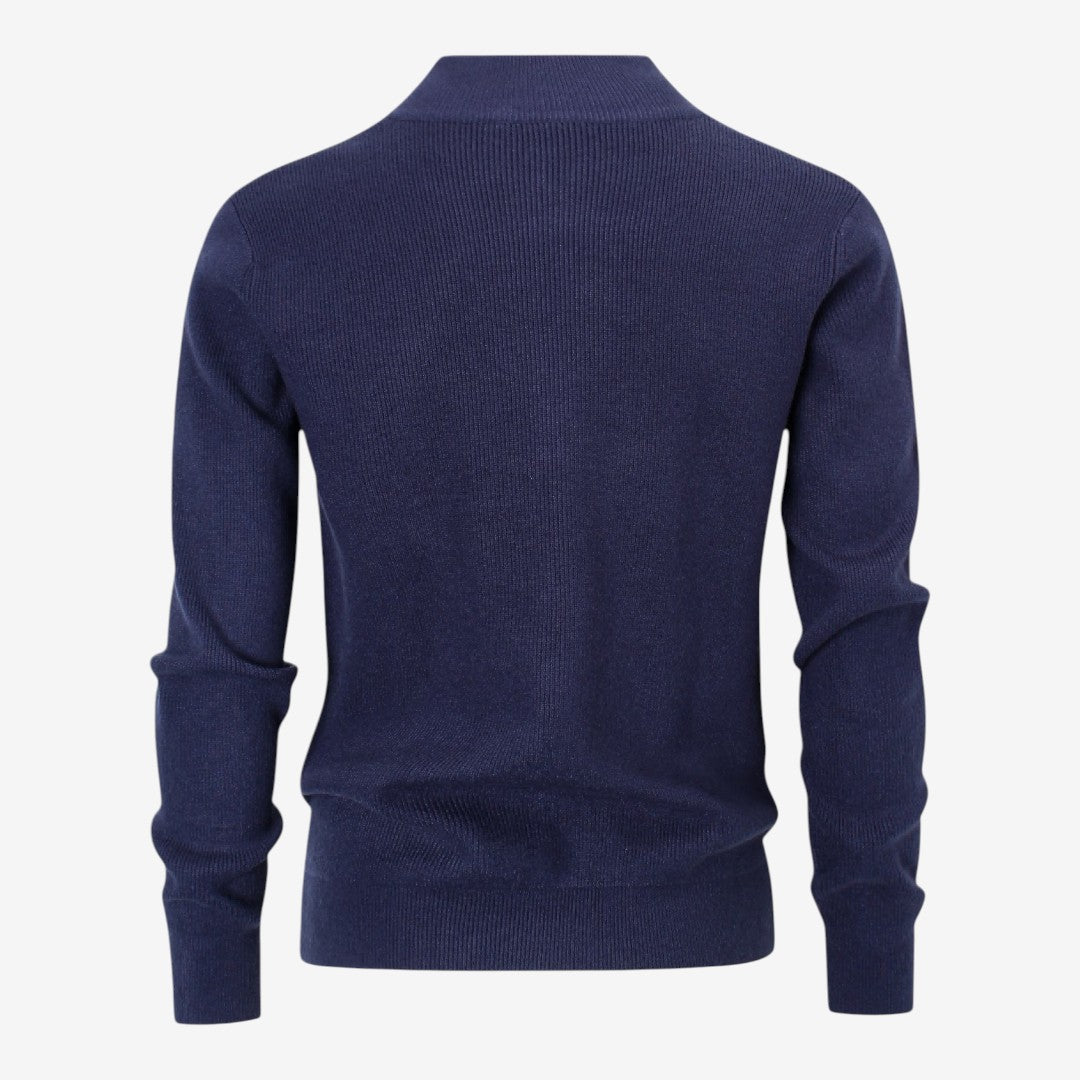 Jorvalore | Men's Luxury Full Zip Knit Cardigan for Winter