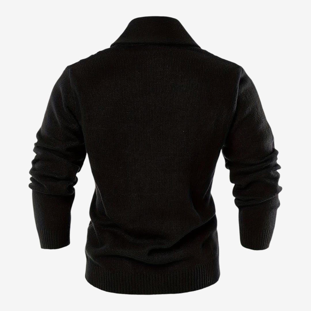 Jorvalore | Men's Shawl Collar Button-Up Cardigan for Winter