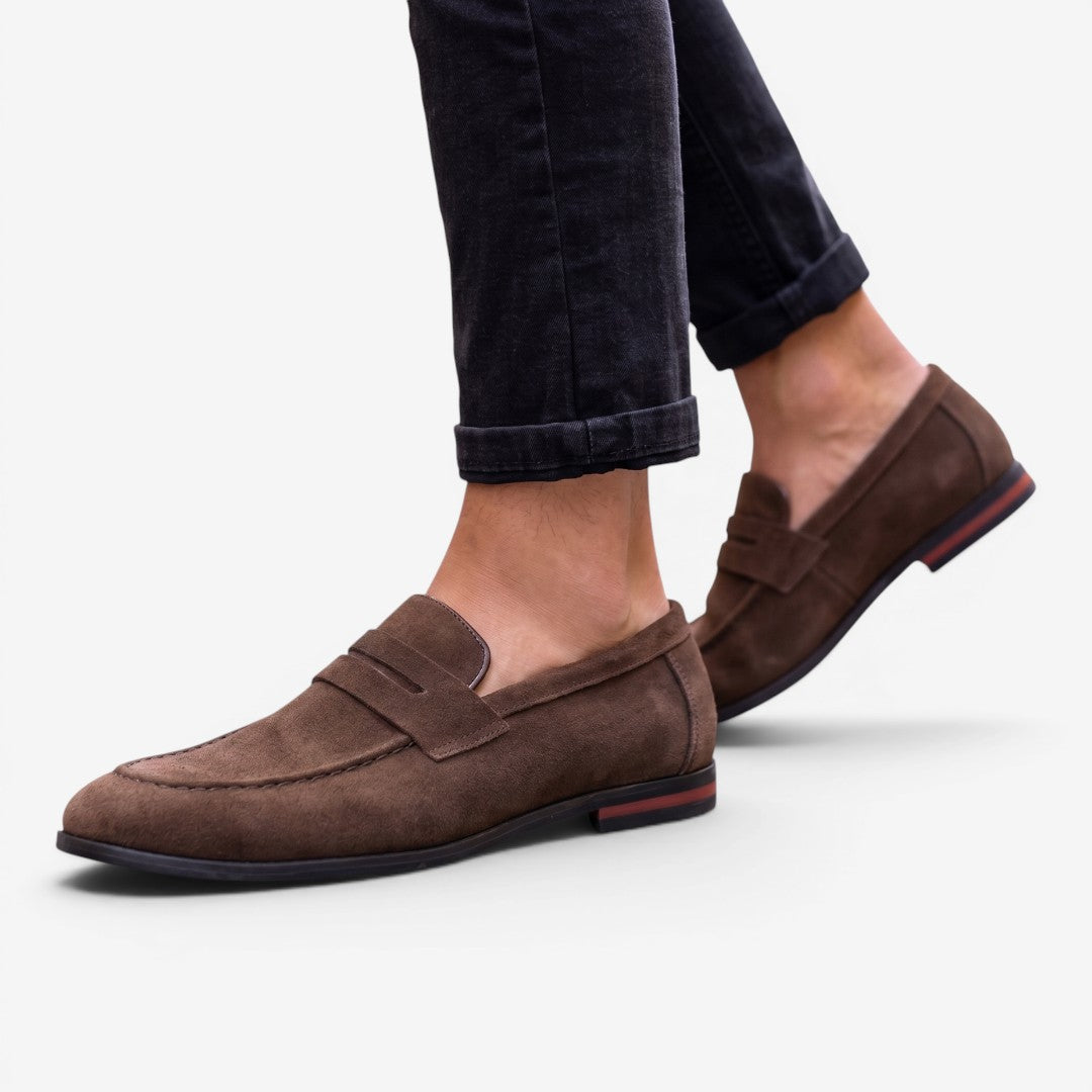 Jorvalore | Men’s Suede Loafers Comfortable Slip-On Shoes for Weddings