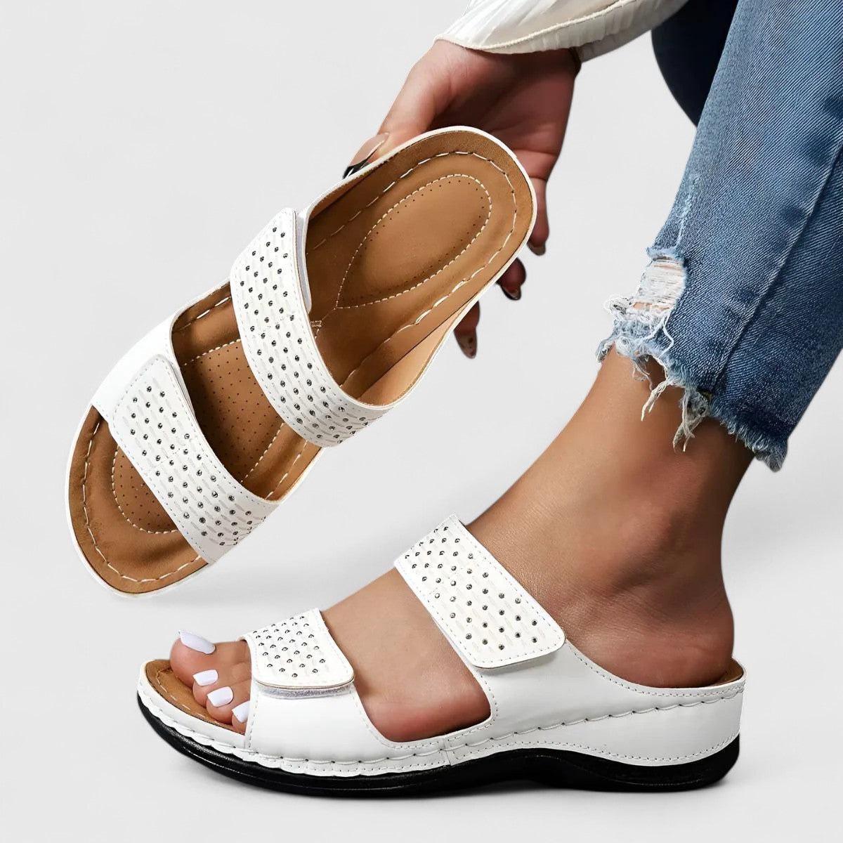 Women's Orthopedic Comfort Sandals | Cushioned | Slip-On | Casual Footwear