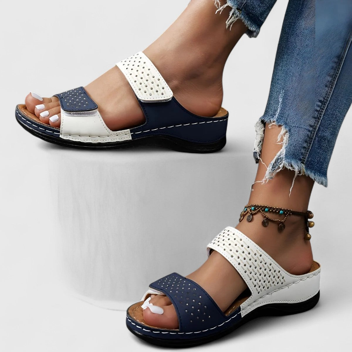 Women's Orthopedic Comfort Sandals | Cushioned | Slip-On | Casual Footwear