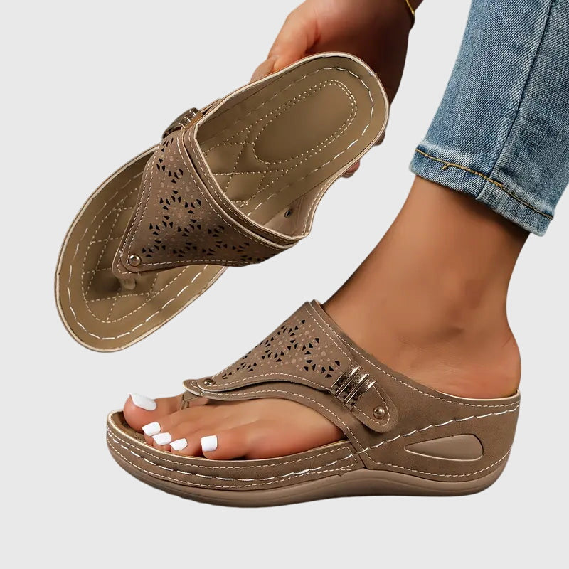 Women's Sandals Orthopedic Slip-On Ergonomic Shock-Absorbing Wedge