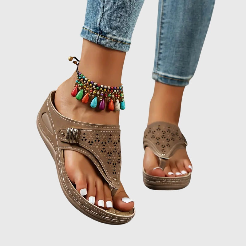 Women's Sandals Orthopedic Slip-On Ergonomic Shock-Absorbing Wedge