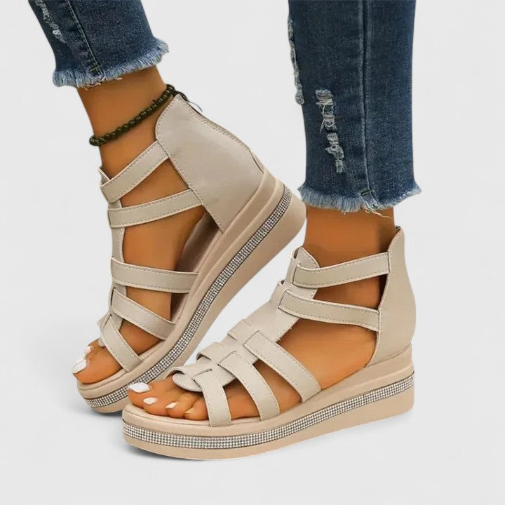 Women's Orthopedic Wedge Sandals Rhinestones Casual