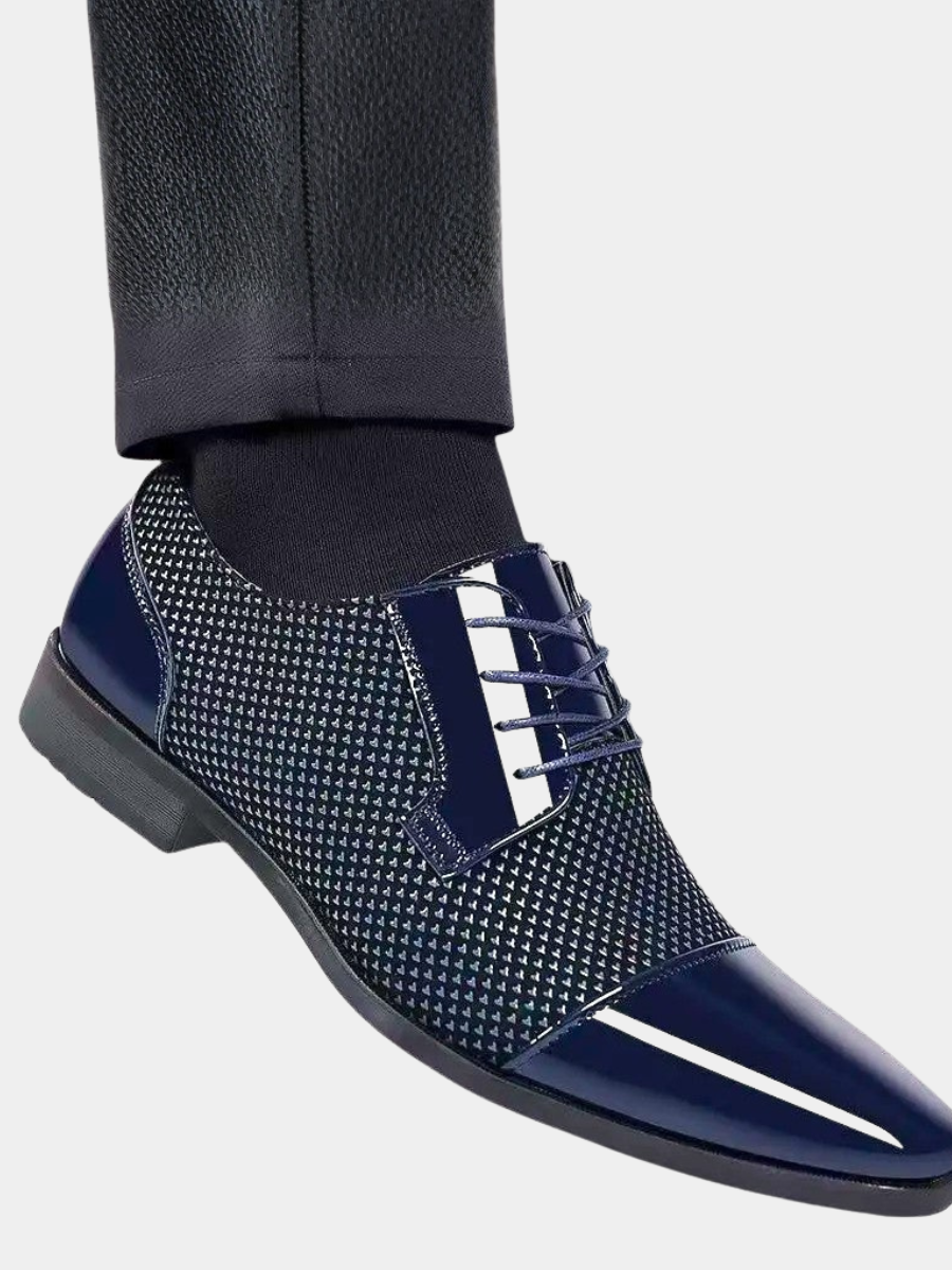 PATENT CAP TOE OXFORD FOR MEN
