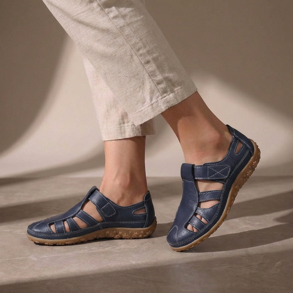 Women's Orthopedic Sandals Adjustable Strap Closed Toe Casual Footwear