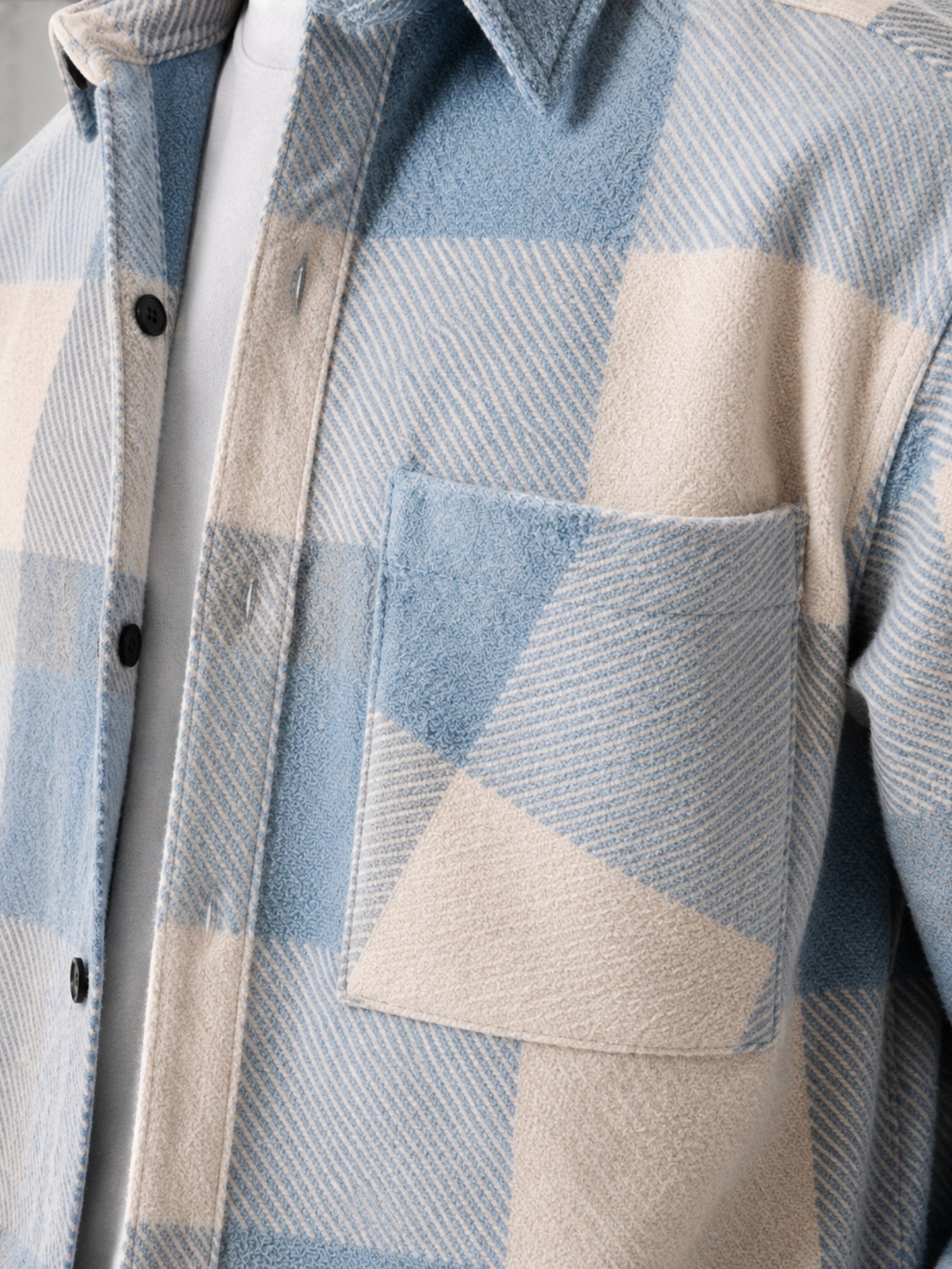 Men's Plaid Flannel Shirt – Long Sleeve Casual Overshirt