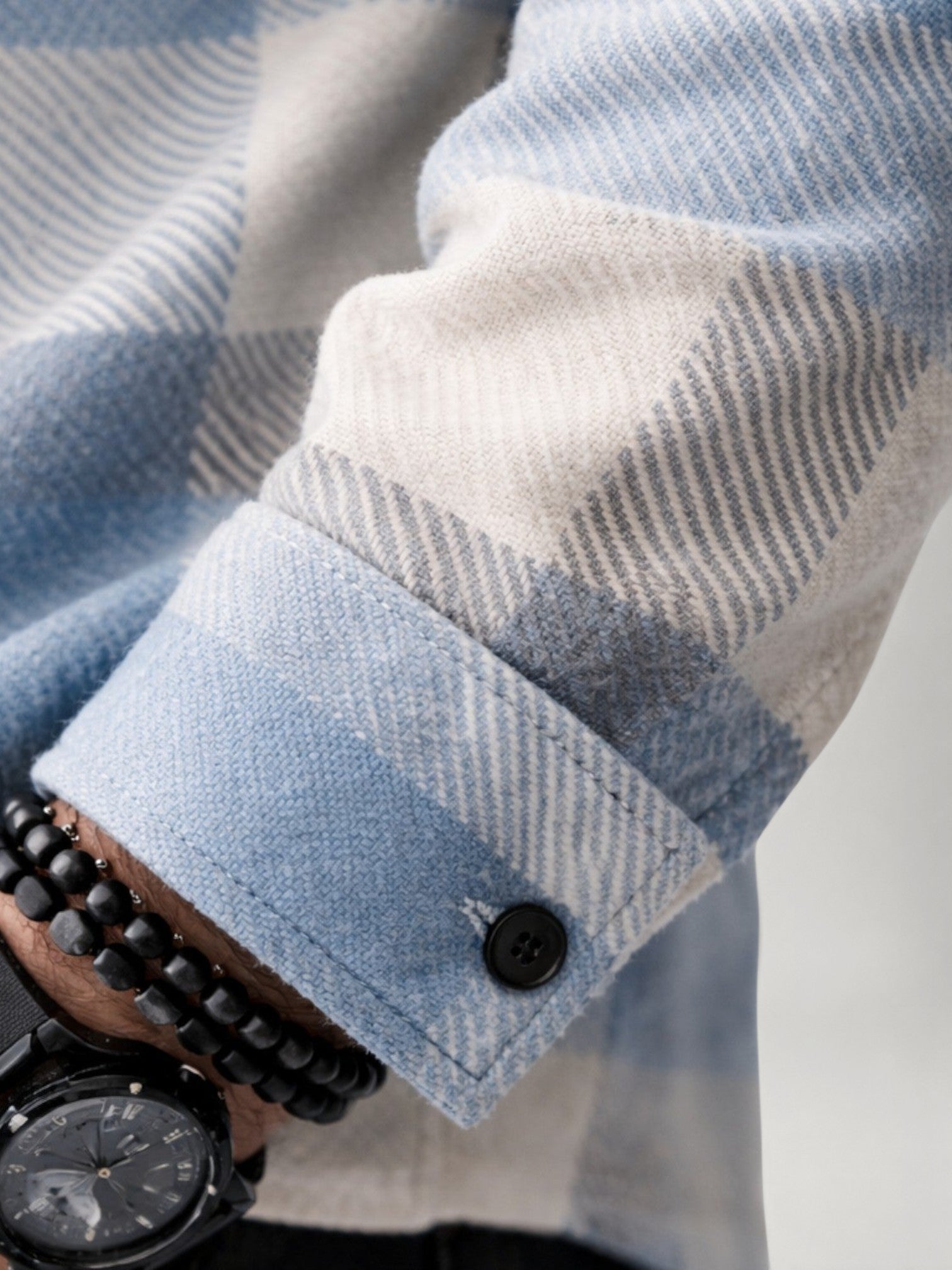 Men's Plaid Flannel Shirt – Long Sleeve Casual Overshirt