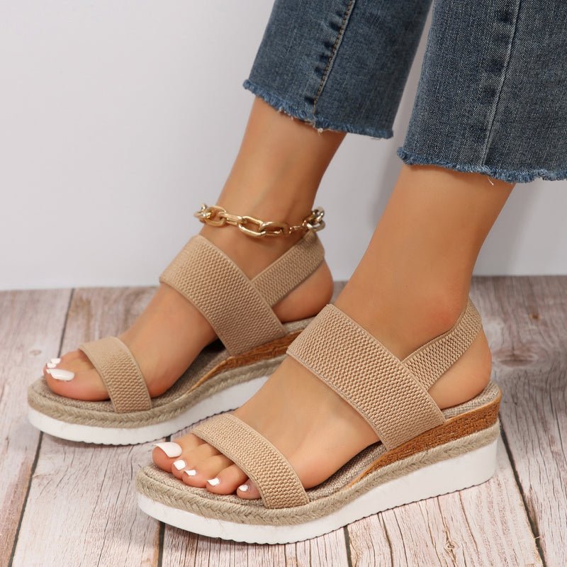 Women's Orthopedic Platform Sandals | Cushioned, Slip-On, Non-Slip | Casual Footwear