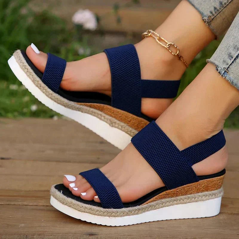 Women's Orthopedic Platform Sandals | Cushioned, Slip-On, Non-Slip | Casual Footwear