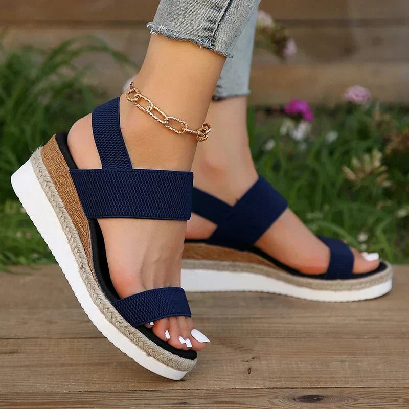 Women's Orthopedic Platform Sandals | Cushioned, Slip-On, Non-Slip | Casual Footwear