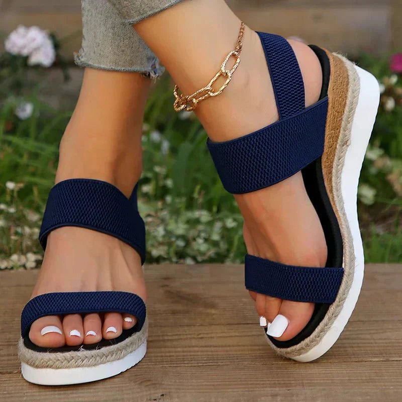 Women's Orthopedic Platform Sandals | Cushioned, Slip-On, Non-Slip | Casual Footwear