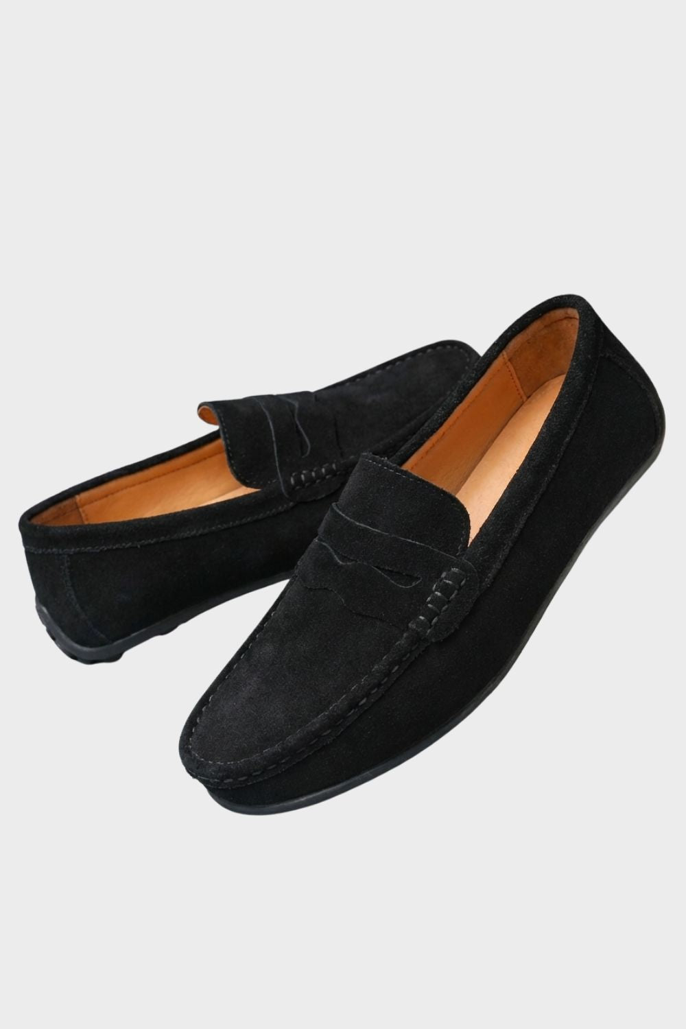 Men's Loafers with Moccasin Stitch and Slip-On Design