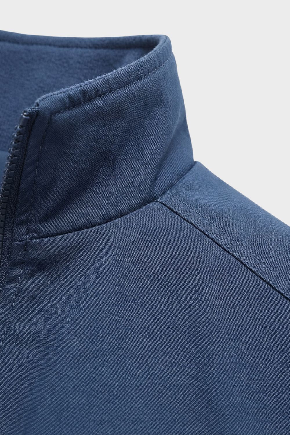 Men's Jacket with Stand-Up Collar and Zip