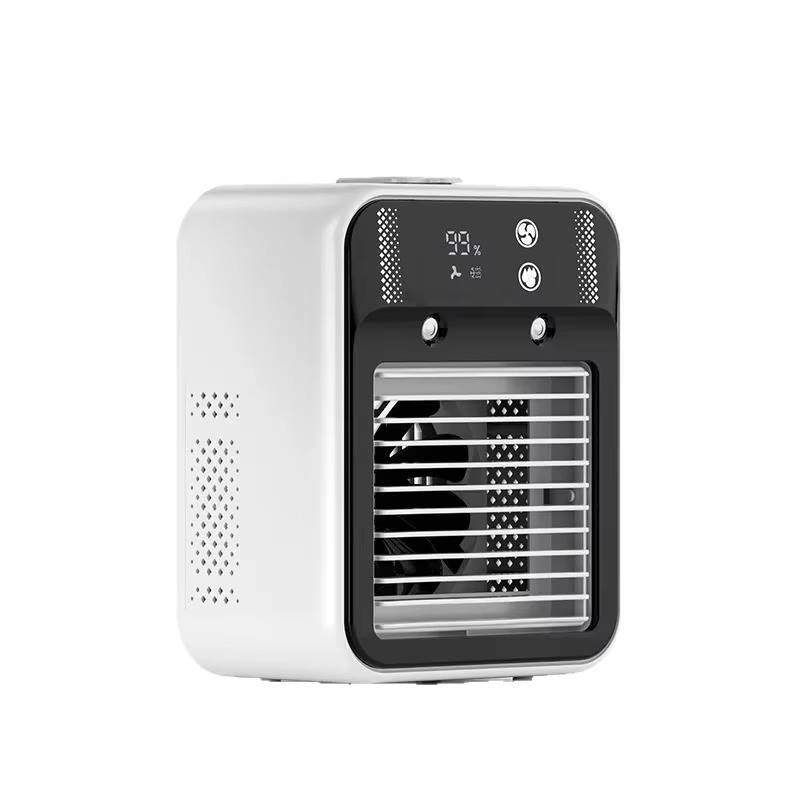 Portable Misting Air Cooler Rechargeable Fan 3 Speed Digital Display