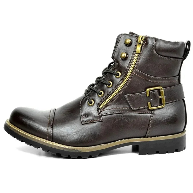 Men's Lace-up Boots | Casual Leather Footwear