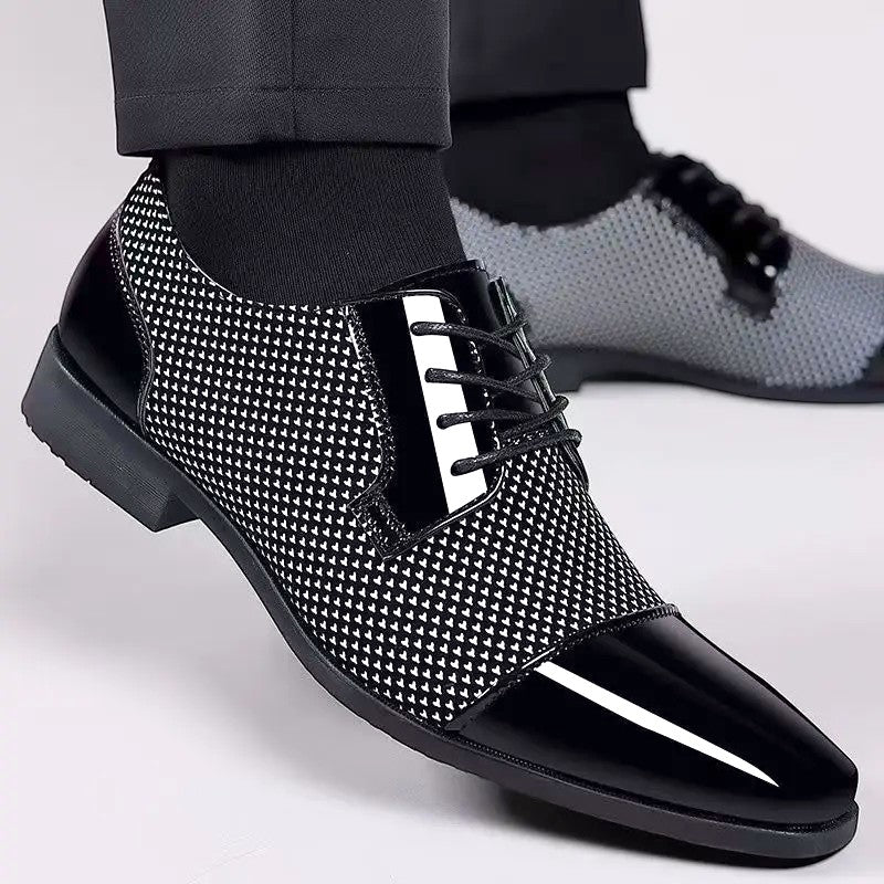 PATENT CAP TOE OXFORD FOR MEN