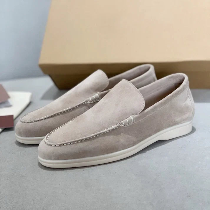 SUEDE SLIP-ON LOAFERS FOR MEN