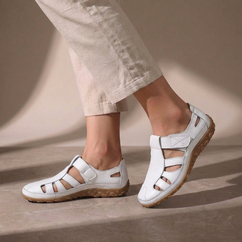 Women's Orthopedic Sandals Adjustable Strap Closed Toe Casual Footwear